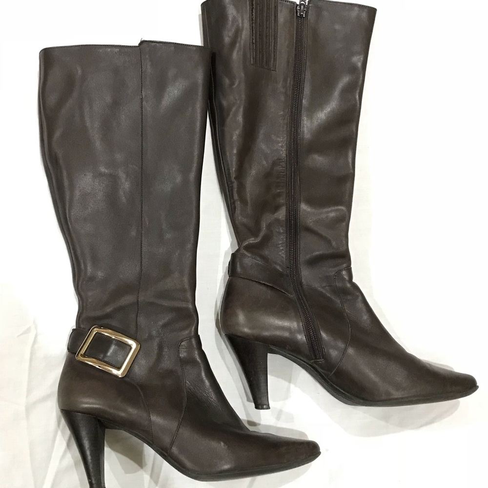 Antonio Melani Brown Heeled Boots